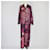 Christian Dior Set aus Langarmhemd und Hose mit Kaleidoworn-Animalprint in Pink/Marineblau Seide  ref.1393457
