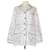 Christian Dior Top de pijama de sarga estampado blanco Constellation Seda  ref.1393467