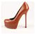 Escarpins Tribtoo en cuir marron Saint Laurent Taille 37,5  ref.1393505