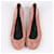 Giuseppe Zanotti Powder Crystal Embellished Ballet Flats in Size 37 EU Pink Suede  ref.1393521
