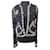 Chaqueta de ganchillo Chanel 04P Camellia en negro con ribete de tweed blanco FR 38 Multicolor Algodón  ref.1393526