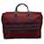 Yves Saint Laurent Vintage Burgundy Canvas Travel Weekend Bag Dark red Cloth  ref.1393544