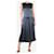Calvin Klein Vestido midi de seda gris sin mangas con abertura en la espalda - talla UK 40  ref.1393560