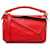 LOEWE Red Medium Puzzle Bag Leather Pony-style calfskin  ref.1393596