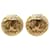 Pendientes de clip Chanel Gold CC Dorado Metal Chapado en oro  ref.1393608
