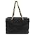 Chanel Bolsa Preta CC Acolchoada Caviar Preto Couro  ref.1393636