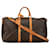 Louis Vuitton Brown Monogram Keepall Bandouliere 50 Leather Cloth  ref.1393667