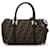 Bolso satchel de lona marrón Zucca de Fendi Castaño Lienzo Paño  ref.1393672