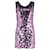 Mini-robe droite Dolce & Gabbana en sequins violets et polyester  ref.1393695