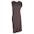 Rick Owens Lilies Asymmetric Draped-open Back Midi Dress in Brown Viscose Cellulose fibre  ref.1393698