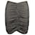 Lisa Marie Fernandez Ruched Mini Skirt in Metallic Black Nylon  ref.1393722