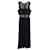Self portrait Self-Portrait Sleeveless Pleated Lace Dress in Navy Blue Polyester  ref.1393724