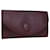 CARTIER Clutch Bag Leather Wine Red Auth bs14277  ref.1393813