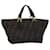 FENDI Zucca Canvas Hand Bag Brown Black Auth bs14328 Cloth  ref.1393822