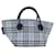 BURBERRY Nova Check Blue Label Hand Bag Nylon Blue Auth bs14211  ref.1393860