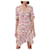 Isabel Marant Arodie Pink Print Kleid Seide  ref.1393904