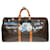 Bolsa Keepall LOUIS VUITTON em lona marrom - 33355121174  ref.1393908