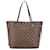 Louis Vuitton Damier Ebene Monogram Neverfull MM Shopper Bag Brown Cloth  ref.1393942