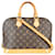 Louis Vuitton Canvas Monogram Alma PM Bandouliere Brown Leather  ref.1393951