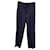 Apc A.P.C. Bundfaltenhose aus marineblauer Wolle mit Gürtel  ref.1393991