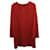 Theory Ulyssa V-neck Shift Dress in Red Triacetate Synthetic  ref.1393992