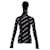 Suéter Balenciaga Allover Logo com capuz em algodão preto  ref.1393995