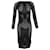 Vestido perforado Tom Ford de lana negra Negro  ref.1393997