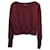 Suéter Theory Knit em Lã Borgonha Bordeaux  ref.1394011