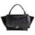 Céline Trapèze bag in black patent leather and suede  ref.1394015