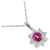 & Other Stories [LuxUness] Platinum Ruby Diamond Pendant Necklace Metal Necklace in Excellent condition  ref.1394023