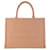 Dior Brown Medium Oblique Embossed Leather Book Tote Beige Pony-style calfskin  ref.1394164