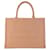 Borsa per libri Dior marrone media in pelle goffrata obliqua Beige Vitello simile a un vitello  ref.1394164