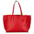 LOEWE Red Embossed Anagram T Shopper Tote Leather Pony-style calfskin  ref.1394184