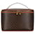 Céline Beauty case Celine in macadam marrone Tela Panno  ref.1394194