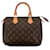 Louis Vuitton Brown Monogram Speedy 25 Leather Cloth  ref.1394236