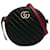 Sac à bandoulière rond noir Mini Torchon GG Marmont de Gucci Cuir Veau façon poulain  ref.1394241