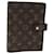 LOUIS VUITTON Monogram Agenda MM Day Planner Cover R20105 LV Auth 72237 Monogramma Tela  ref.1394296