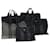 Hermès HERMES cabas Hand Bag Canvas 5Set Noir Gris Marine Auth ki4467 Toile Bleu Marine  ref.1394342