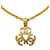 Chanel Vintage Triple Coco Mark Gold Plated Necklace in Great Condition Golden Metal  ref.1394457