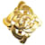Broche de metal con broche de diamantes Chanel CC en buen estado  ref.1394464