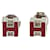 Hermès Hermes Enamel Cage d H Earrings Enamel Earrings in Excellent condition  ref.1394469