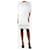 Chloé Mini vestido branco com recorte de manga curta - tamanho UK 6 Acetato  ref.1394505
