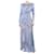 Elisabetta Franchi Blue sequin-embellished maxi dress - size UK 10 Polyester  ref.1394512