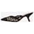 Christian Dior Mules negros brillantes con punta en punta - talla EU 37  ref.1394515