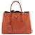 Prada Orange Saffiano leather 2way bag  ref.1394521