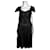 Metallic black Temperley London dress Rayon  ref.204173
