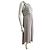Jenny Packham Abendkleid mit High-Low-Schnitt, Perlenbesatz am Oberteil in Silbergrau - Ansicht 3