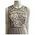 Jenny Packham Abendkleid mit High-Low-Schnitt, Perlenbesatz am Oberteil in Silbergrau - Ansicht 5