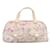 Bolso bombín Dior Oblique Girly Cherry Blossom blanco Rosa Cuero Charol Lienzo Paño  ref.1394562