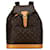 Louis Vuitton Marrom Monograma Montsouris GM Couro Lona  ref.1394574